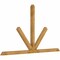 Ekena Millwork Saratoga Rough Sawn Timber Gable Bracket, Western Red Cedar, 108"W x 63"H x 4"D x 4"F, 14/12 Pitch GBW108X63X0404SAR00RWR - alternate 3